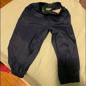 Llbean toddle 3t rain pants